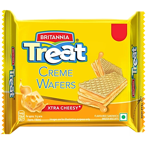 Britannia Treat Crème Wafers Xtra Cheesy 31g